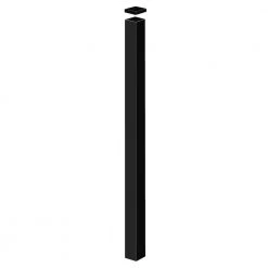 Best deal ⭐ Heavy-Duty 2-1/2 in. x 2-1/2 in. x 8-7/8 ft. Black Aluminum Fence Blank Post by Barrette Outdoor Living 🎁