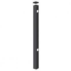 Discount ✨ 2 in. x 2 in. x 5-7/8 ft. Black Aluminum Fence End Post by Barrette Outdoor Living 🤩