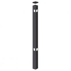 Brand new 🔥 Beechmont Heavy-Duty 2-1/2 in. x 2-1/2 in. x 5-7/8 ft. Black Aluminum Fence Corner Post by Barrette Outdoor Living 🥰