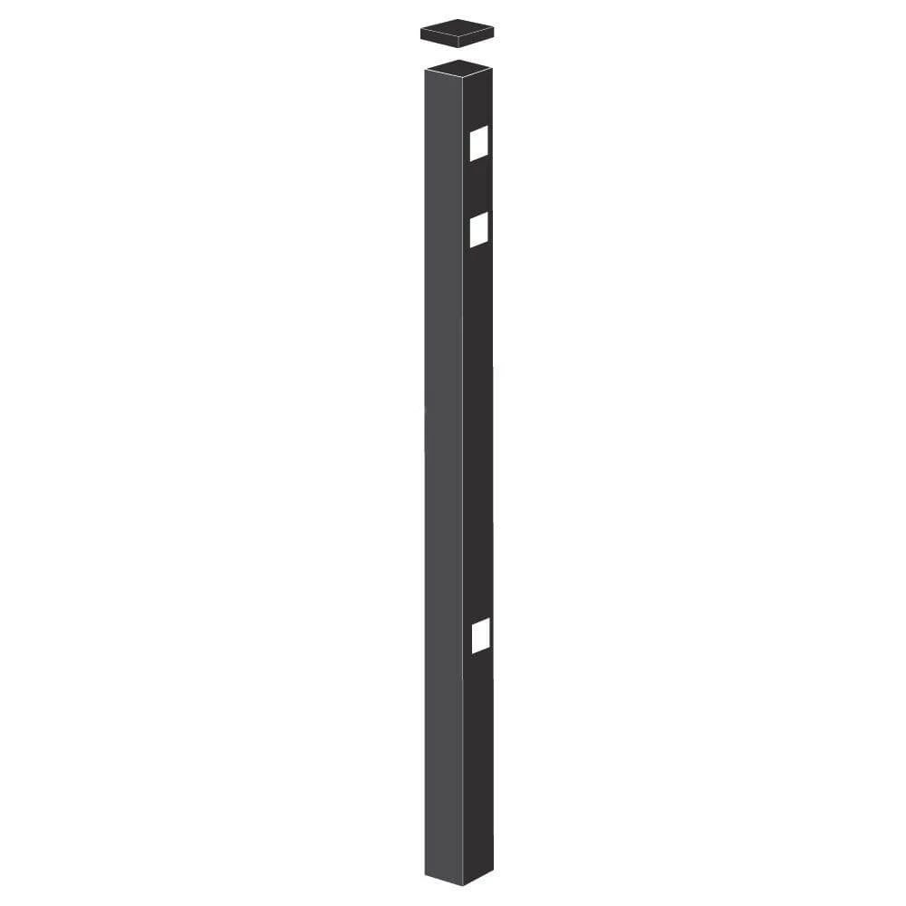 Best deal โจ Brilliance Heavy-Duty 2-1/2 in. x 2-1/2 in. x 7-1/3 ft. Black Aluminum Fence Gate Post by Barrette Outdoor Living ๐ฅ 3 Best deal โจ Brilliance Heavy-Duty 2-1/2 in. x 2-1/2 in. x 7-1/3 ft. Black Aluminum Fence Gate Post by Barrette Outdoor Living ๐ฅ