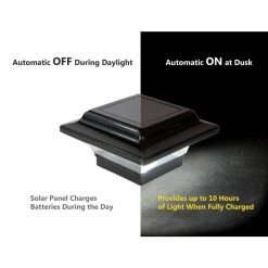 Buy ๐คฉ Imperial 2.5 in. x 2.5 in. Outdoor Black Cast Aluminum LED Solar Post Cap (2-Pack) by CLASSY CAPS ๐ 14 Buy ๐คฉ Imperial 2.5 in. x 2.5 in. Outdoor Black Cast Aluminum LED Solar Post Cap (2-Pack) by CLASSY CAPS ๐ -Cheap Fence Gates Plus Store black classy caps deck post caps slo82b 1f 1000