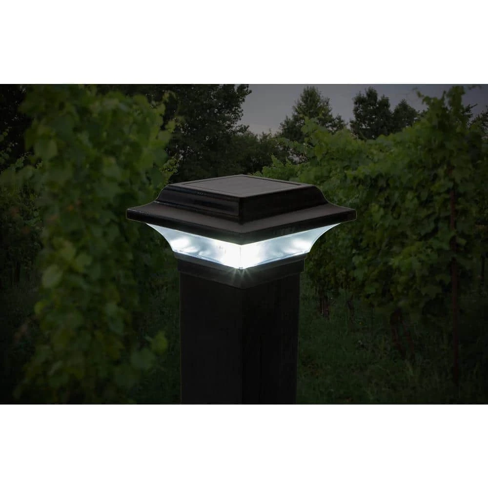 Buy ๐คฉ Imperial 2.5 in. x 2.5 in. Outdoor Black Cast Aluminum LED Solar Post Cap (2-Pack) by CLASSY CAPS ๐ 6 Buy ๐คฉ Imperial 2.5 in. x 2.5 in. Outdoor Black Cast Aluminum LED Solar Post Cap (2-Pack) by CLASSY CAPS ๐ - Image 4