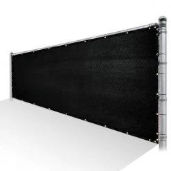 Best deal ⌛ 3 ft. x 25 ft. Black Privacy Fence Screen Mesh Cover Screen with Reinforced Grommets for Garden Fence (Custom Size) by COLOURTREE 👍