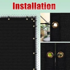 Brand new โจ 6 ft. x 50 ft. Black Privacy Fence Screen Mesh Fabric Cover Windscreen with Reinforced Grommets for Garden Fence by COLOURTREE ๐ 24 Brand new โจ 6 ft. x 50 ft. Black Privacy Fence Screen Mesh Fabric Cover Windscreen with Reinforced Grommets for Garden Fence by COLOURTREE ๐ -Cheap Fence Gates Plus Store black colourtree outdoor privacy screens tap0650 2 1f 1000