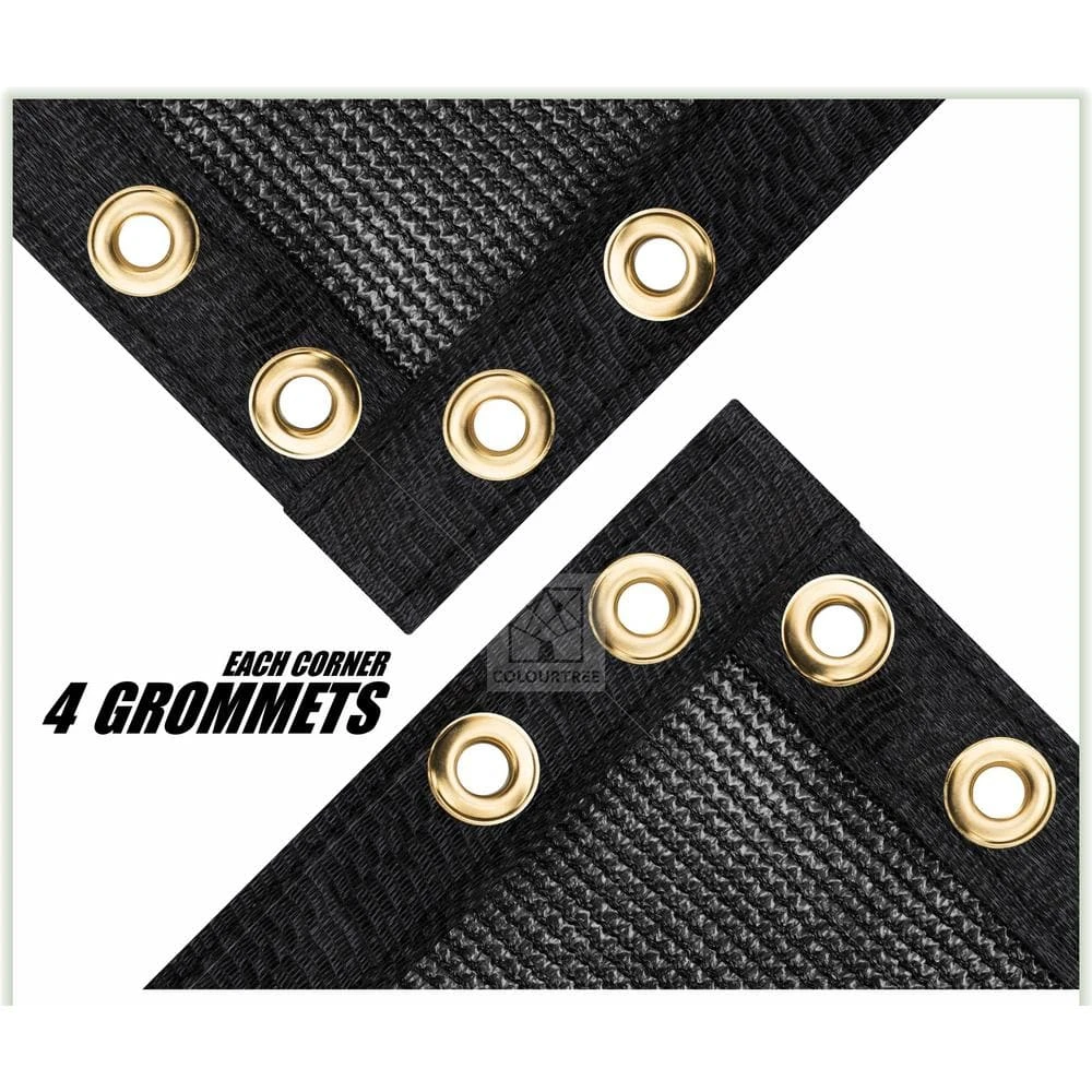 Brand new โจ 6 ft. x 50 ft. Black Privacy Fence Screen Mesh Fabric Cover Windscreen with Reinforced Grommets for Garden Fence by COLOURTREE ๐ 6 Brand new โจ 6 ft. x 50 ft. Black Privacy Fence Screen Mesh Fabric Cover Windscreen with Reinforced Grommets for Garden Fence by COLOURTREE ๐ - Image 4