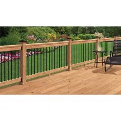 Coupon ✨ 4 in. x 4 in. Red Western Cedar Black High Point Post Cap by Unbranded ✨ -Cheap Fence Gates Plus Store black deck post caps 187582 40 1000