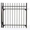Wholesale ❤️ Clinton 4 ft. W x 4 ft. H Aluminum Walk Single Fence Gate by DIY Universal Fence ✔️ -Cheap Fence Gates Plus Store black diy universal fence metal fence gates clinton 1483 64 1000