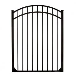 Flash Sale ❤️ Meriden 4 ft. W x 4.5 ft. H Opening Single Arched Aluminum Fence Gate by DIY Universal Fence 🤩