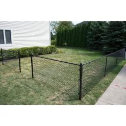 Best deal ⌛ 2-3/8 in. x 2-3/8 in. x 6 ft. 16-Gauge Black Metal Chain Link Fence Post by Everbilt ⭐ -Cheap Fence Gates Plus Store black everbilt chain link fence posts 328992bkeb 1f 1000