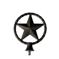 Coupon 🤩 4 in. x 4 in. Metal Cast Texas Lasso Star Post Cap Finial by Fence Armor 🥰