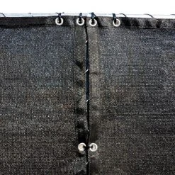 Flash Sale ❤️ 92 in. x 25 ft. Black Privacy Fence Screen Plastic Netting Mesh Fabric Cover with Reinforced Grommets for Garden Fence by FENCE4EVER 🤩 -Cheap Fence Gates Plus Store black fence4ever outdoor privacy screens f4e b825fs a 90 44 1000