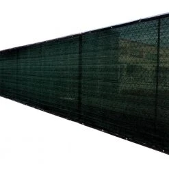 Flash Sale ❤️ 92 in. x 25 ft. Black Privacy Fence Screen Plastic Netting Mesh Fabric Cover with Reinforced Grommets for Garden Fence by FENCE4EVER 🤩