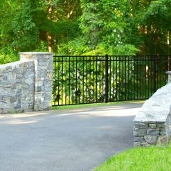 Best Pirce 🥰 Vinings 4 ft. W x 4 ft. H Black Aluminum Pre-Assembled Fence Gate by FORGERIGHT ❤️ -Cheap Fence Gates Plus Store black forgeright metal fence gates 861722 1f 1000