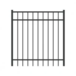 Best Pirce 🥰 Vinings 4 ft. W x 4 ft. H Black Aluminum Pre-Assembled Fence Gate by FORGERIGHT ❤️