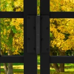 Best Pirce 🥰 Vinings 4 ft. W x 4 ft. H Black Aluminum Pre-Assembled Fence Gate by FORGERIGHT ❤️ -Cheap Fence Gates Plus Store black forgeright metal fence gates 861722 fa 1000