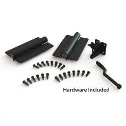 Deals ❤️ Vinings 4 ft. W x 4 ft. H Black Aluminum Arched Pre-Assembled Fence Gate by FORGERIGHT ✔️ -Cheap Fence Gates Plus Store black forgeright metal fence gates 861821 1d 1000