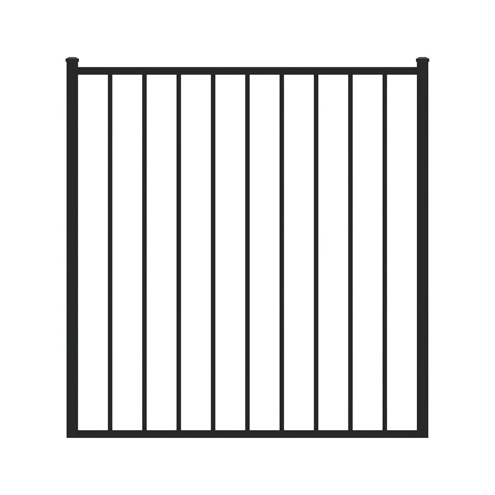 Best deal ❤️ Newtown 4 ft. W x 4 ft. H Black Aluminum Pre-Assembled Fence Gate by FORGERIGHT ✔️ 3 Best deal ❤️ Newtown 4 ft. W x 4 ft. H Black Aluminum Pre-Assembled Fence Gate by FORGERIGHT ✔️