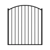 Flash Sale 💯 Newtown 4 ft. W x 4 ft. H Black Aluminum Arched Pre-Assembled Fence Gate by FORGERIGHT 😍 -Cheap Fence Gates Plus Store black forgeright metal fence gates 862019 64 1000