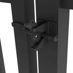 Flash Sale 💯 Newtown 4 ft. W x 4 ft. H Black Aluminum Arched Pre-Assembled Fence Gate by FORGERIGHT 😍 -Cheap Fence Gates Plus Store black forgeright metal fence gates 862019 77 1000