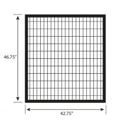 Coupon ❤️ Deco Grid 4 ft. x 4 ft. Black Steel Straight Fence Gate by FORGERIGHT 😍 -Cheap Fence Gates Plus Store black forgeright metal fence gates 862224 4f 1000