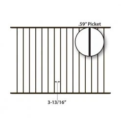 New 🛒 Newtown 4 ft. H x 6 ft. W Black Aluminum Pre-Assembled Fence Panel by FORGERIGHT 🔥 15 New 🛒 Newtown 4 ft. H x 6 ft. W Black Aluminum Pre-Assembled Fence Panel by FORGERIGHT 🔥 -Cheap Fence Gates Plus Store black forgeright metal fence panels 863016 40 1000