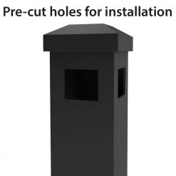 Top 10 ✔️ Vinings 2 in. x 2 in. x 6 ft. Black Aluminum Fence Corner Post with Flat Cap by FORGERIGHT ⌛ 12 Top 10 ✔️ Vinings 2 in. x 2 in. x 6 ft. Black Aluminum Fence Corner Post with Flat Cap by FORGERIGHT ⌛ -Cheap Fence Gates Plus Store black forgeright metal fence posts 862279 40 1000