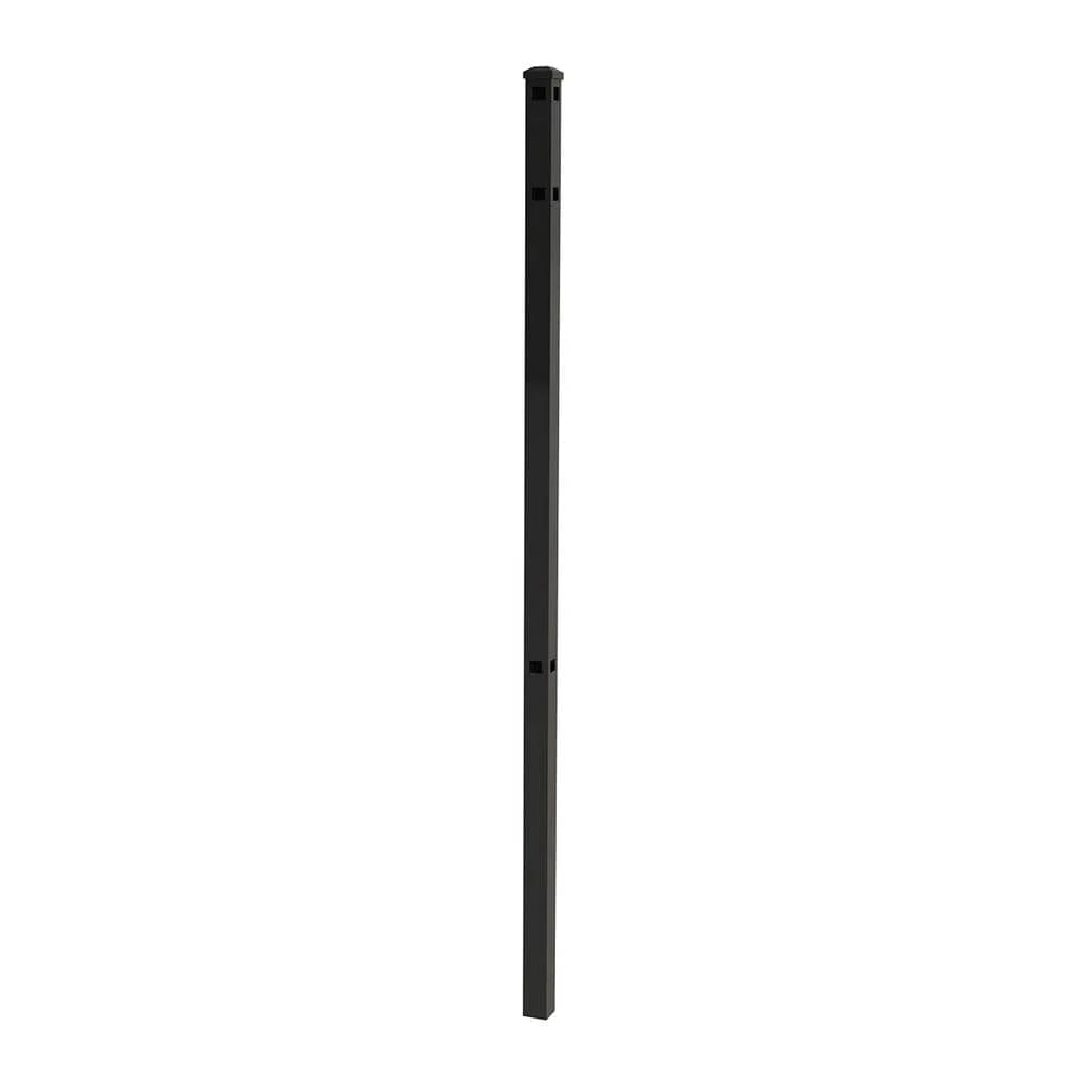 Top 10 ✔️ Vinings 2 in. x 2 in. x 6 ft. Black Aluminum Fence Corner Post with Flat Cap by FORGERIGHT ⌛ 3 Top 10 ✔️ Vinings 2 in. x 2 in. x 6 ft. Black Aluminum Fence Corner Post with Flat Cap by FORGERIGHT ⌛