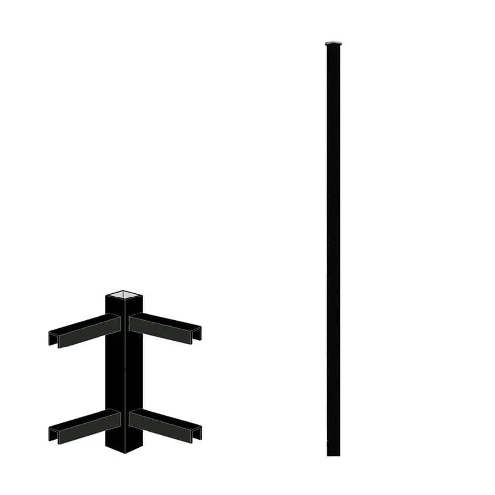 Top 10 ✔️ Vinings 2 in. x 2 in. x 6 ft. Black Aluminum Fence Corner Post with Flat Cap by FORGERIGHT ⌛ 8 Top 10 ✔️ Vinings 2 in. x 2 in. x 6 ft. Black Aluminum Fence Corner Post with Flat Cap by FORGERIGHT ⌛ - Image 6