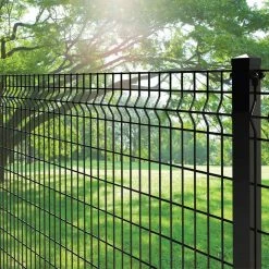 Flash Sale ✨ Deco Grid 2 in. x 2 in. x 6.18 ft. Black Steel Fence Post with Hardware by FORGERIGHT 🔔 -Cheap Fence Gates Plus Store black forgeright metal fence posts 863009 44 1000