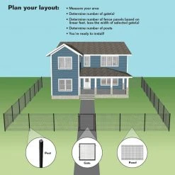 Flash Sale ✨ Deco Grid 2 in. x 2 in. x 6.18 ft. Black Steel Fence Post with Hardware by FORGERIGHT 🔔 -Cheap Fence Gates Plus Store black forgeright metal fence posts 863009 76 1000