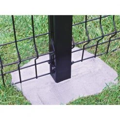 Flash Sale ✨ Deco Grid 2 in. x 2 in. x 6.18 ft. Black Steel Fence Post with Hardware by FORGERIGHT 🔔 -Cheap Fence Gates Plus Store black forgeright metal fence posts 863009 fa 1000