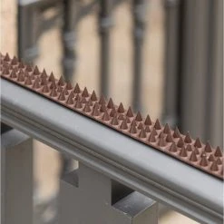 Outlet ❤️ 19.25 in. x 1.75 in. Black Plastic Post Top Outdoor Repellent Wall Defender Fence Spikes for Birds by GARDENISED 🔔 -Cheap Fence Gates Plus Store black gardenised deck post caps qi004402 44 1000