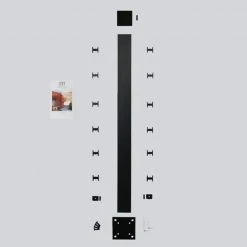 Top 10 ⭐ Corner Post Kit 44 in. x 3 in. x 3 in. Black Aluminum Railing Corner Post and Hardware - Kit B4 by HOFT 🔔 -Cheap Fence Gates Plus Store black hoft composite fence rails uskcp4401 44 1000