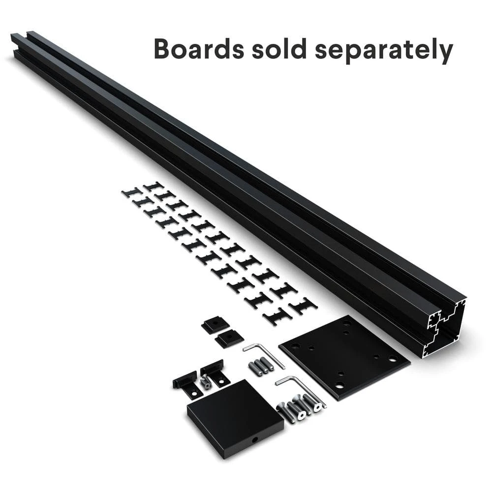 Hot Sale 🎁 Corner Post Kit 73 in. x 3 in. x 3 in. Black Aluminum Fence Corner Post and Hardware – Kit B6 by HOFT ⭐ 4 Hot Sale 🎁 Corner Post Kit 73 in. x 3 in. x 3 in. Black Aluminum Fence Corner Post and Hardware – Kit B6 by HOFT ⭐ - Image 2