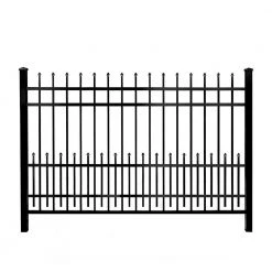 Wholesale 🎁 3/4 in. x 1.5 ft. x 6 ft. Black Aluminum Fence Puppy Guard Add-On Panel by Mainstreet Aluminum Fence ⌛