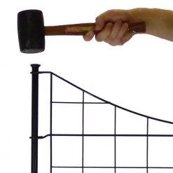 Best deal 🎉 3.25 ft. H x 3 ft. W Zippity Black Metal Garden Fence Panel with Stakes (5-pack) by Zippity Outdoor Products 🌟 -Cheap Fence Gates Plus Store black metal zippity outdoor products metal fence panels wf29006 1f 1000