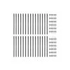 Best Sale ❤️ 3/4 in. x 3/4 in. x 32 in. Galvanized Steel Baluster Fence Rails with 60 Surface Mount Connectors (30-Pack) by NUVO IRON 🧨