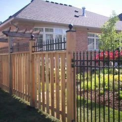 Cheap 👍 6 in. x 6 in. Black Aluminum Ornamental Ball Post Cap by NUVO IRON 🥰 -Cheap Fence Gates Plus Store black nuvo iron deck post caps pcb04 esp e1 1000
