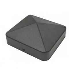 Cheap 🔥 Easy-Cap 6 in. x 6 in. Black Pyramid Metal Post Cap (6-Pack) by NUVO IRON 🔔