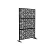 Cheap โ๏ธ 6.5 ft. H x 4 ft. W Laser Cut Metal Privacy Screen in Black, 3 panels by Unbranded ๐ 2 Cheap โ๏ธ 6.5 ft. H x 4 ft. W Laser Cut Metal Privacy Screen in Black, 3 panels by Unbranded ๐ -Cheap Fence Gates Plus Store black outdoor privacy screens byy527 13 64 1000