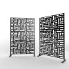Wholesale ⌛ 6.3 ft. H x 3.93 ft. L Laser Cut Metal Privacy Screen by Unbranded 🎁