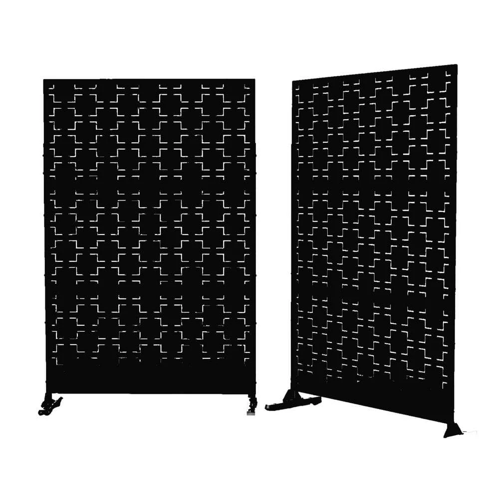 Coupon ❤️ 6.33 ft. H x 3.93 ft. W Laser Cut Metal Privacy Screen, 3 panels by Unbranded ✔️ 3 Coupon ❤️ 6.33 ft. H x 3.93 ft. W Laser Cut Metal Privacy Screen, 3 panels by Unbranded ✔️