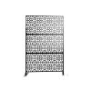 Cheap π 6.33 ft. H x 3.93 ft. W Black Laser Cut Galvanized Steel Privacy Screen 3 Panels by Unbranded π 2 Cheap π 6.33 ft. H x 3.93 ft. W Black Laser Cut Galvanized Steel Privacy Screen 3 Panels by Unbranded π -Cheap Fence Gates Plus Store black outdoor privacy screens d0102hpkmmg 64 1000