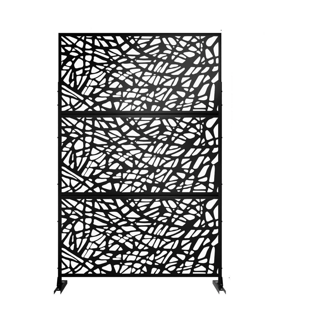 Flash Sale ๐ 6.5 ft. H x 4 ft. W Laser Cut Metal Privacy Screen 3 Panels by Unbranded ๐ 3 Flash Sale ๐ 6.5 ft. H x 4 ft. W Laser Cut Metal Privacy Screen 3 Panels by Unbranded ๐