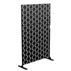 Flash Sale ✨ 6.33 ft. H x 3.93 ft. W Laser Cut Metal Privacy Screen 3 Panels by Unbranded 🎁
