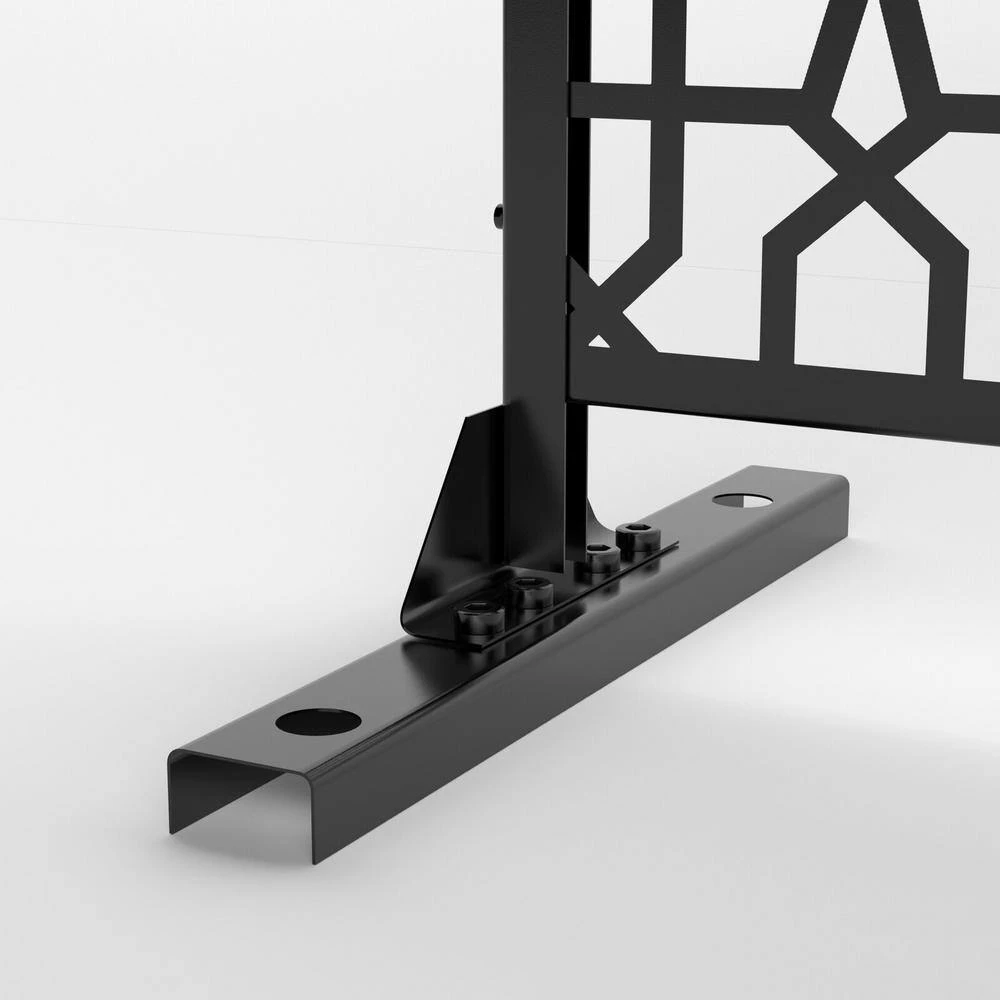 Cheap 💯 6.5 ft. H x 4 ft. W Laser Cut Metal Privacy Screen in Black by Unbranded 🌟 6 Cheap 💯 6.5 ft. H x 4 ft. W Laser Cut Metal Privacy Screen in Black by Unbranded 🌟 - Image 4