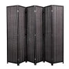 Hot Sale ⭐ 6-Panel Black Private Folding Portable Partition Screen by Unbranded 🛒 -Cheap Fence Gates Plus Store black outdoor privacy screens st629a 312 64 1000
