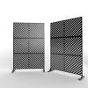Cheap ⭐ 6.5 ft. H x 4 ft. W Black Laser Cut Metal Privacy Screen 3 Panels (24 in. x 48 in. x 3 panels) by Unbranded 🔥 -Cheap Fence Gates Plus Store black outdoor privacy screens t1025pbk 64 1000