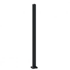 Best Pirce 🎁 Aquatine 2 in. x 2 in. x 4.18 ft. Black Aluminum Hard Surface Pool Fence Post by PEAK ⌛