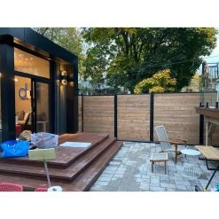 Wholesale 🥰 70 in. x 1-1/2 in. x 1-1/2 in. Black Powder Coated Aluminum Fence Channels Kit for 6 ft. High Industrial Fence by Slipfence 🤩 -Cheap Fence Gates Plus Store black powder coated slipfence composite fence rails sf2 ihck6 d4 1000